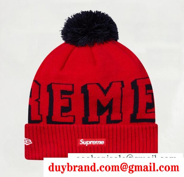 保温性が良く長年ご愛用頂けるシュプリーム コピー ニットキャップ supreme帽子 レデイース 女性 レッド