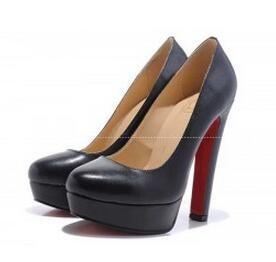 Christian Lou Buttin với sức mạnh của mùa thu và mùa đông, Christian Louboutin Black High Heel Bơm _Ristian Louboutin_ Thương hiệu giá rẻ 