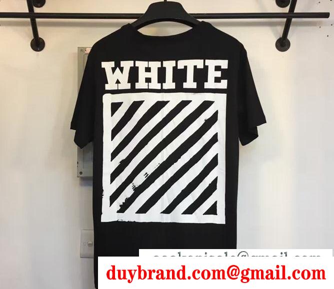 春夏新作のOff-White、オフホワイト tシャツ コピーの優しい肌触りの黒、白、レッド3色選択可能のボーイ半袖 tシャツ