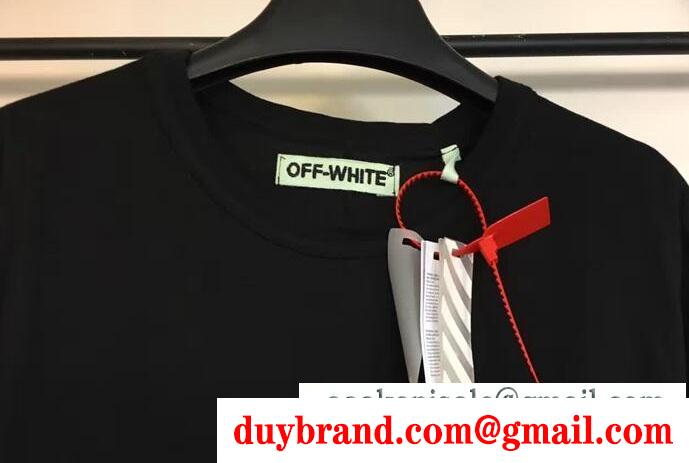 春夏新作のOff-White、オフホワイト tシャツ コピーの優しい肌触りの黒、白、レッド3色選択可能のボーイ半袖 tシャツ