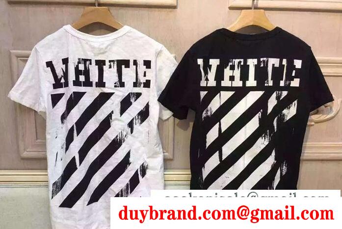 春夏大流行のOff-White、オフホワイトの男女兼用半袖 tシャツ
