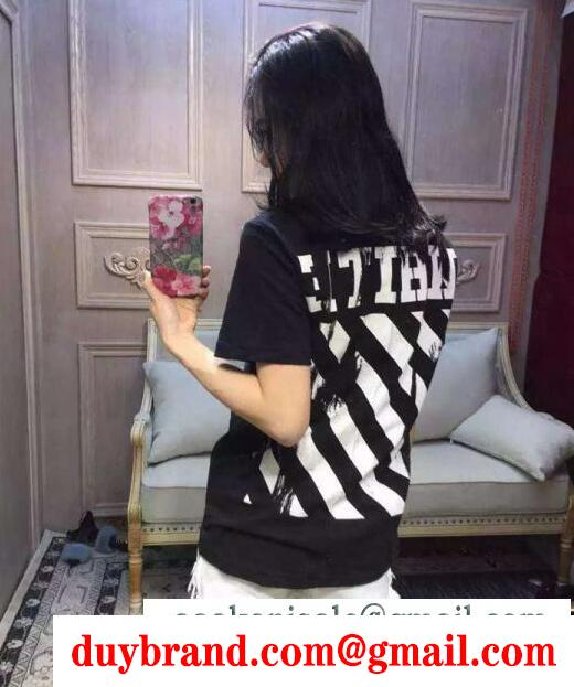 春夏大流行のOff-White、オフホワイトの男女兼用半袖 tシャツ