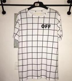 Mùa xuân / Mùa hè mới ngoài màu trắng, người đàn ông da trắng ngoài trắng, áo phông ngắn tay _off-White Off-White_ Brand Super 