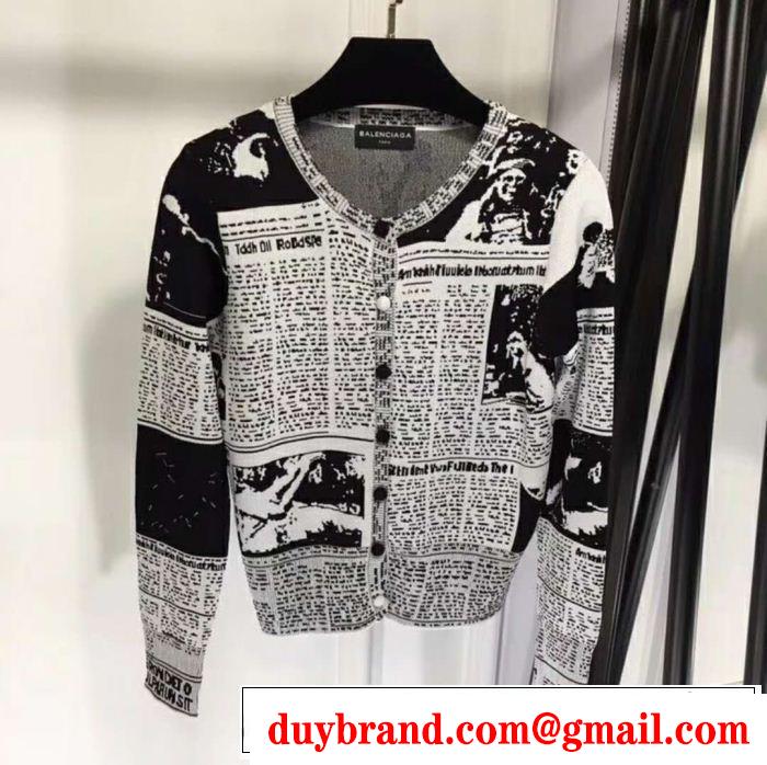 18ＳＳ美品 ニットコート バレンシアガ 今年っぽくNEWファッション BALENCIAGA