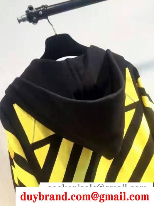 定番人気 off-white パーカーコピーオフホワイトセットアップ上下ジップアップパーカージョガーパンツ