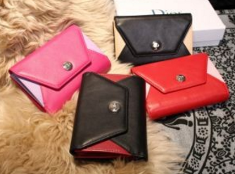 Một món ăn độc đáo Dior-Dior Ladies Wallet Nút Mở và đóng 4 màu sắc lựa chọn