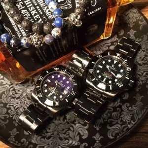 Rolex Submarina Date Black Sub Watch Rolex Submariner ref116613LN Những cảnh kinh doanh nam giới xem