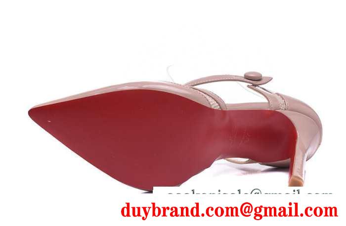通勤用 パーティールブタンレディース靴パテントレザーポインテッドトゥパンプス ヌード louboutin pointed toe early100mm