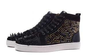 Hàng xa xỉ Louboutan Louis Aurat Flat Flat Flat Hi -cut Sneakers Louboutin Louis_Bristian Louboutin_ Thương hiệu giá rẻ (lớn nhất )