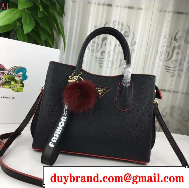 人気デザインで欲しい 多色可選 トートバッグ PRADA プラダ ミックス感が溢れる