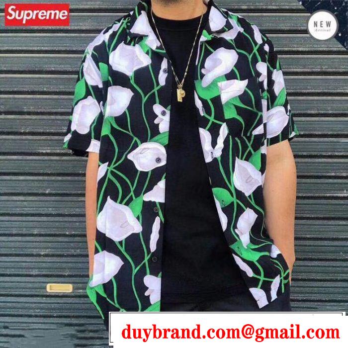 稀少*入手困難 ASupreme 18SS week17 Lily Rayon Shirt シュプリーム SUPREME ポロシャツスタイリッシュな印象