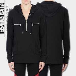 Hot100%New Balman nam Zip Parker Fleet Balmain Sports Casual Jersey Full Zip