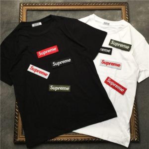 Hàng đẹp*Khó khăn*Khó có được tay áo ngắn T -Shirt tinh tế sản phẩm mới 2 Lựa chọn màu tối cao Supreme Autumn Super CVATE