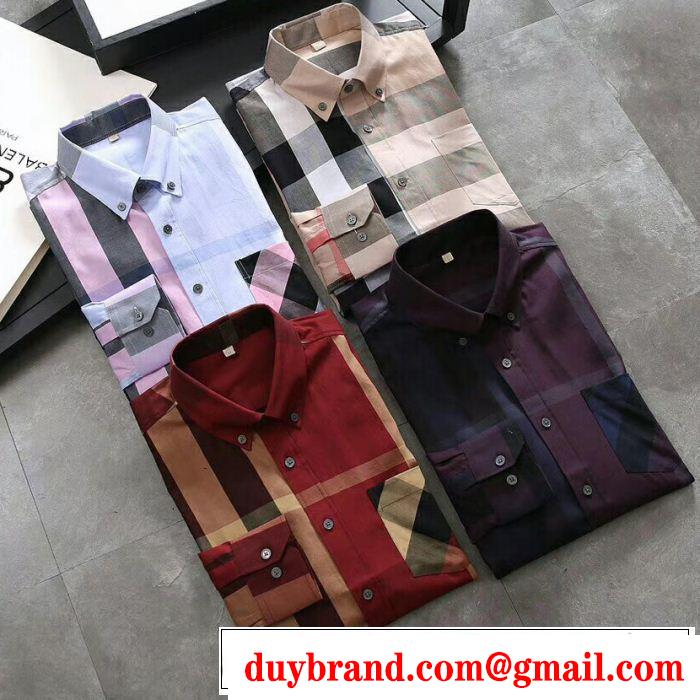  ファッションの最先端！ バーバリー BURBERRY 上品でファッション 4色可選 シャツ