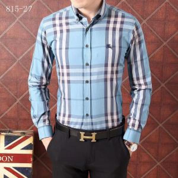 Thanh lịch và thời trang Burberry nam Sleeve Business Shirt Áo Polo Super Great Desitable Limited Sale