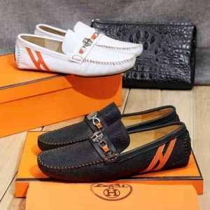 Hermes sneaker nam lofer hermes mochacin slip -on giày 2 màu sắc