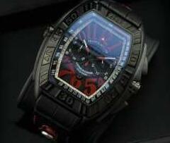 Frank Muller của điều chỉnh vành đai, màu đen 5 -clin của Franck Muller và số lượng màu đỏ hiển thị cổ tay nam