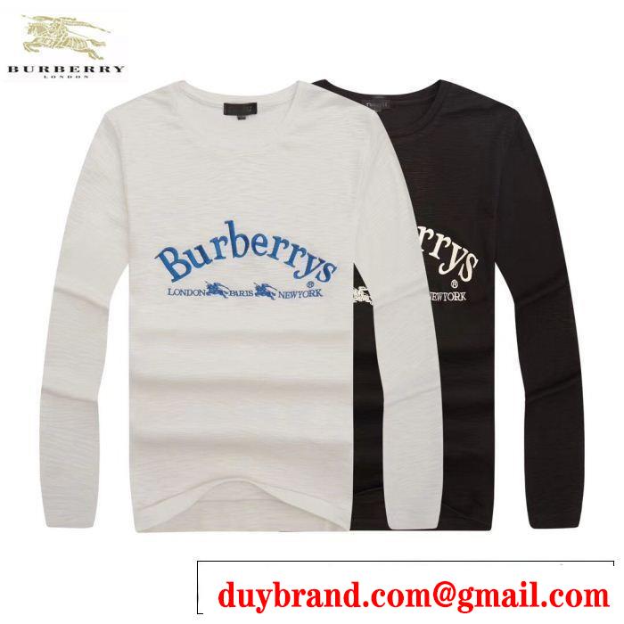 注目美品 BURBERRY 2色可選美品*入手困難 秋季超人気アイテム長袖/Tシャツ バーバリー