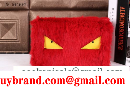 ふわふわ★可愛い fendi フェンデイ コピー レディース ショルダーバッグ チェーンストラップ レッド