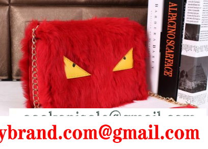 ふわふわ★可愛い fendi フェンデイ コピー レディース ショルダーバッグ チェーンストラップ レッド
