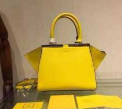 Fendi Fendi Ladies dễ thương Túi xách 2way Túi vai treo màu vàng