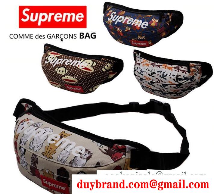 驚きの破格値品質保証のシュプリーム、Supremeの動物デザインの5色メンズボディバッグ