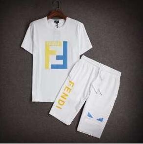 Fendi với các vật liệu và chức năng mỏng tuyệt vời, Fendi White, Black, Red và Blue có thể được chọn những người đàn ông ngắn ngủi và quần short lên xuống SET_FENDI Fendi_ Thương hiệu giá rẻ (lớn nhất )
