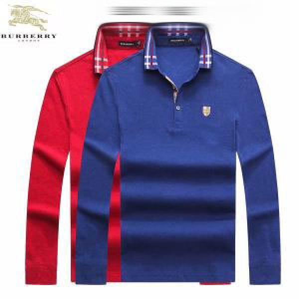 Áp quá nổi tiếng mới nổi tiếng Burberry Burberry Những người nổi tiếng tay áo dài T -Shirt 3 Lựa chọn màu _ Long -sleeved t -shirt _ Thời trang nam