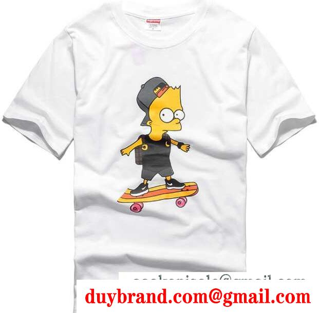 ソフトな肌触りのシュプリーム、Supremeの数量限定安い白と灰色のメンズ半袖Tシャツ