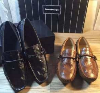 Xu hướng Hermenegildo Zenia Ermenegildo Zegna Giày kinh doanh Giày nam Lofer 2 màu sắc chọn