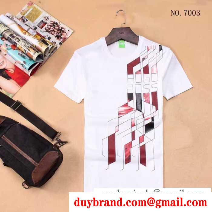 半袖Tシャツ 3色可選 17春夏 魅力ファッション ヒューゴボス hugo boss