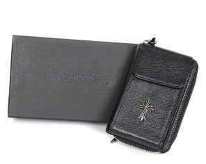 Chrome Hearts With Dây đeo, ví của đàn ông da đen với túi di động của Chrome Hearts_ Chrome Hearts Chrome Hearts_ Thương hiệu giá rẻ 