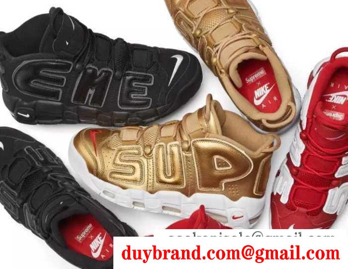 履き心地いい シュプリーム 通販 偽物スニーカーsupreme x nike air more uptempo スニーカーシューズ3色可選