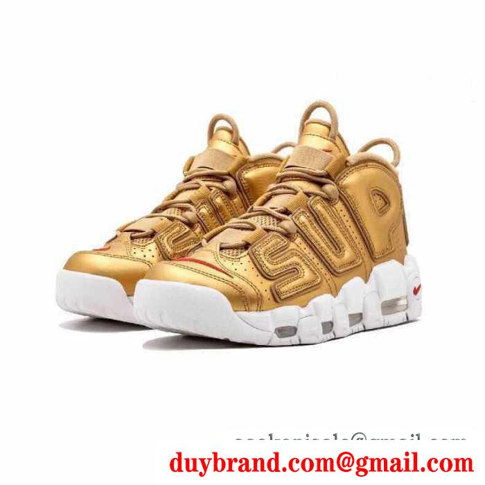 履き心地いい シュプリーム 通販 偽物スニーカーsupreme x nike air more uptempo スニーカーシューズ3色可選