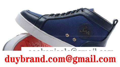 好評 christian louboutin ルブタン コピー rantus orlato ハイカット スニーカー ネイビー