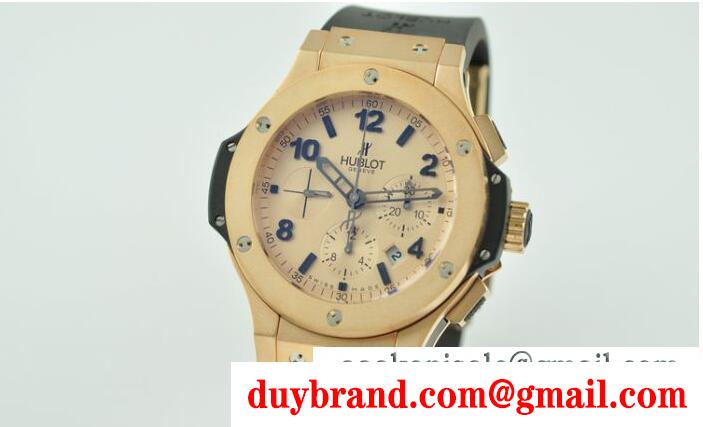 防水機能のビッグバン ウブロ 時計 スーパーコピー hublot ゴールド*グレーのメンズ腕時計