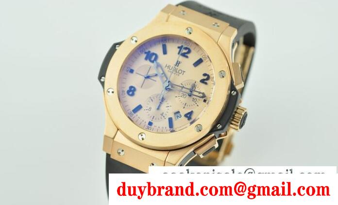 防水機能のビッグバン ウブロ 時計 スーパーコピー hublot ゴールド*グレーのメンズ腕時計