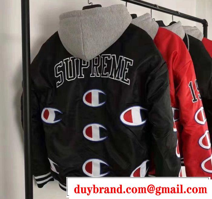 3色可選 Supreme X Champion Jacket 18FW 秋のお出かけに最適 今季爆発的な人気 SUPREME シュプリーム