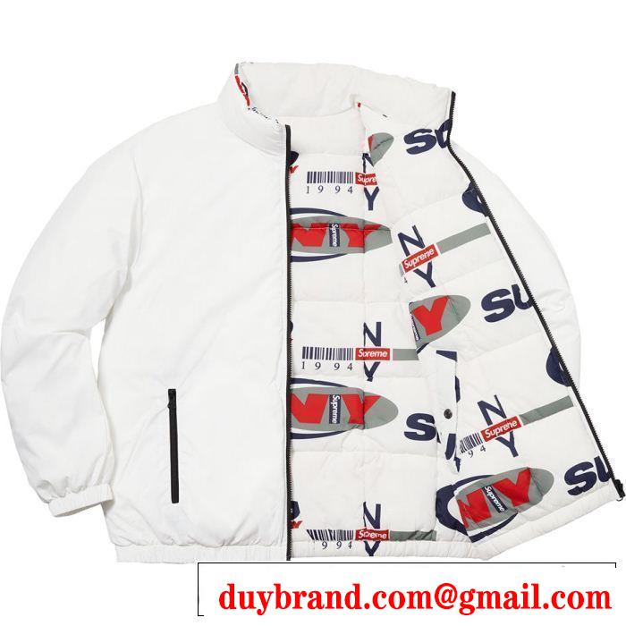 Supreme 18FW NY Reversible Puffy Jacket SUPREME シュプリーム 秋のお出かけに最適 2色可選 超定番人気