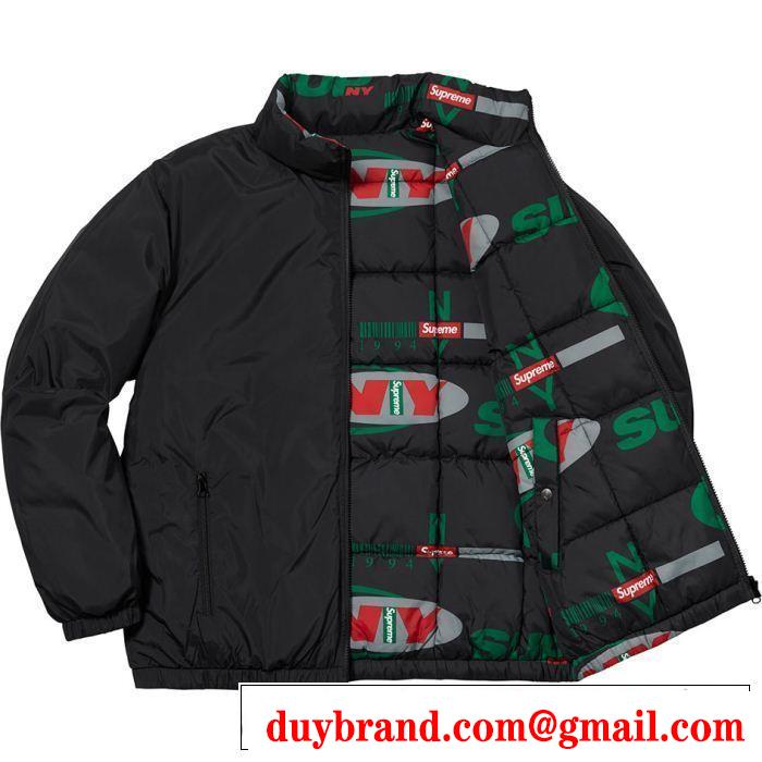 Supreme 18FW NY Reversible Puffy Jacket SUPREME シュプリーム 秋のお出かけに最適 2色可選 超定番人気