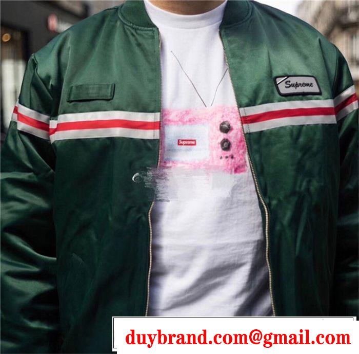 秋のお出かけに最適  SUPREME シュプリーム 2色可選 Supreme 18SS Reflective Stripe Jacket 現代的な印象