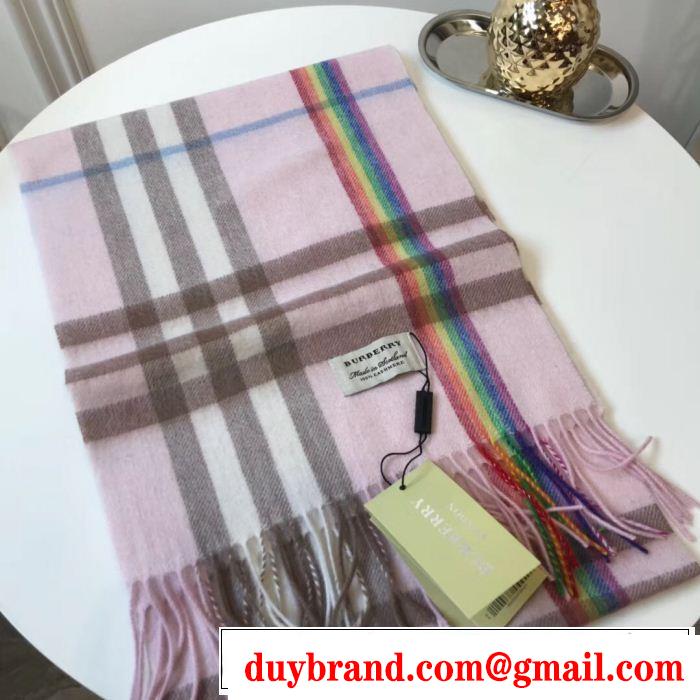 新季度 3色可選 人目を引く存在感 バーバリー 海外先行発売！BURBERRY ロングマフラー
