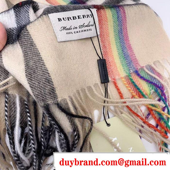 新季度 3色可選 人目を引く存在感 バーバリー 海外先行発売！BURBERRY ロングマフラー