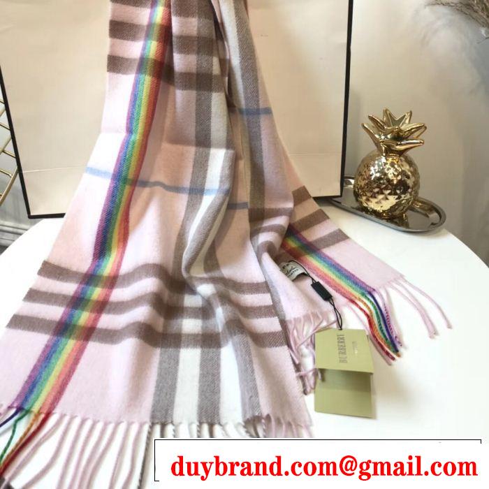新季度 3色可選 人目を引く存在感 バーバリー 海外先行発売！BURBERRY ロングマフラー