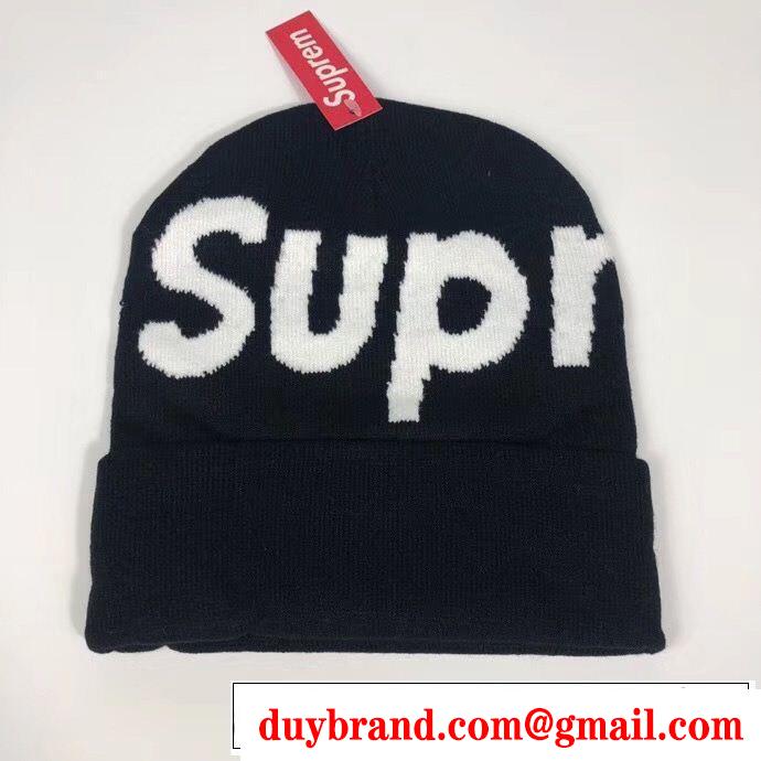 秋冬爆買い大人気SUPREMEシュプリーム ニット帽 コピー帽子メンズレディースニットキャップおしゃれ防寒プレゼント5色可選