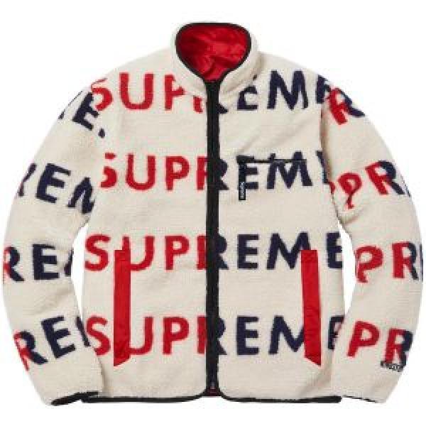 Áo khoác tối cao Blouson 3 Color Supreme 18FW Logo có thể đảo ngược Logo Flece