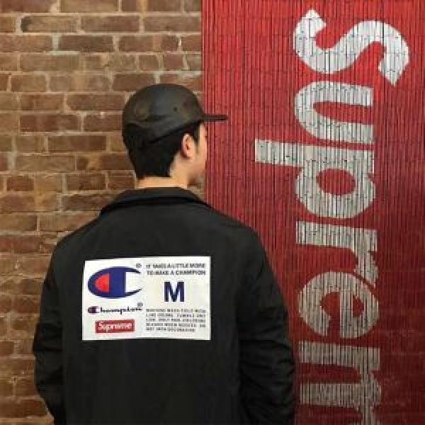 Tối cao tối cao Blouson 3 Color Supreme Supreme Champion Label Label Coaches Fashion Fashion!
