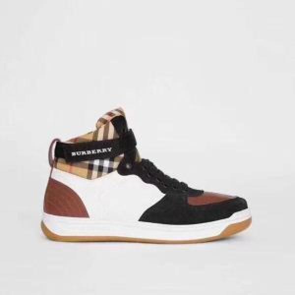 Phiên bản mới nhất được đề xuất Sản phẩm Giày cao -top Giày Burberry Real Fashionable Vật phẩm Burberry Mới đến Mail Order_ Sneakers, nam giới dành cho nam