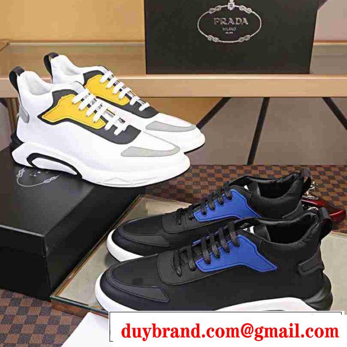  ランニングシューズ 人気限定値段が安い プラダ PRADA 2色可選 冬限定の人気おすすめ 