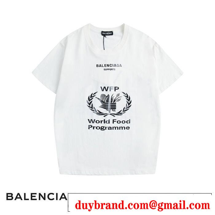 BALENCIAGA バレンシアガ 半袖Tシャツ 4色可選 る春夏おすすめの人気商品 ちょっと大人の印象